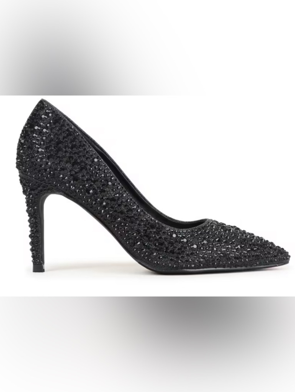 LAUREN LORRAINE SHOES WOMEN'S Black Rhinestones 8.5 like new